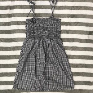 Anderson Check Black and White Dress